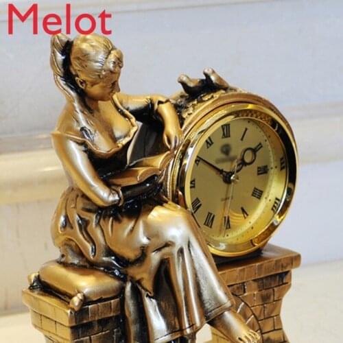 Fashion Living Room Decoration Clock Creative Decorative Clock Bedroom Antique Desk Clock Clocks