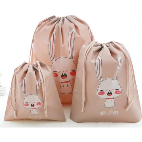 Cartoon waterproof travel storage bag drawstring bags Pack and organize bag
