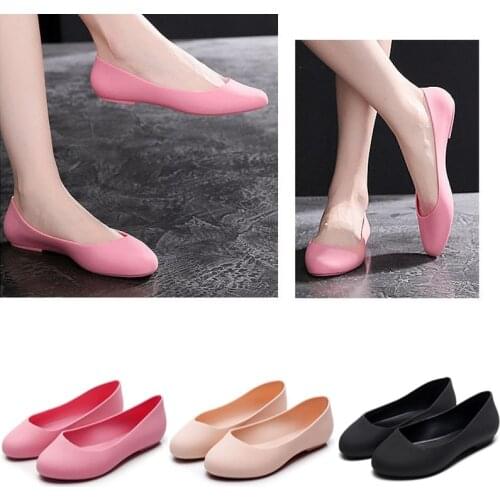 New ladies sandals soft pvc plastic flat non-slip women flat shoes