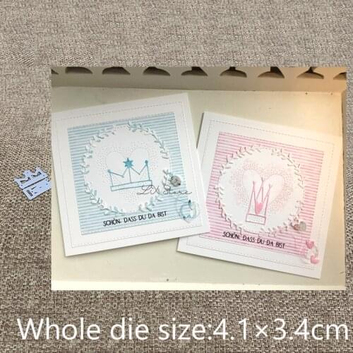 New Design Craft Metal Cutting Die die cuts 2pcs crown decoration scrapbook Album Paper Card Craft Embossing die cuts