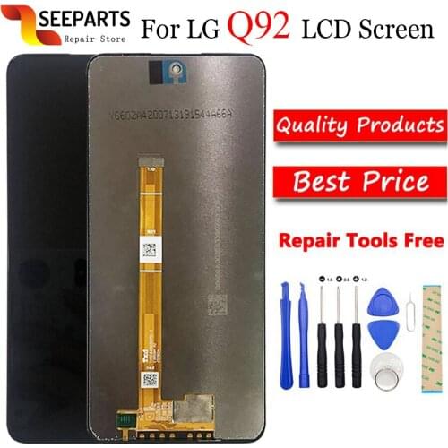 ORIGINAL 6.67" For LG Q92 LCD Display Touch Screen Sensor Panel Digiziter Assembly For LG Q92 5G LCD Display For lg Q92 display
