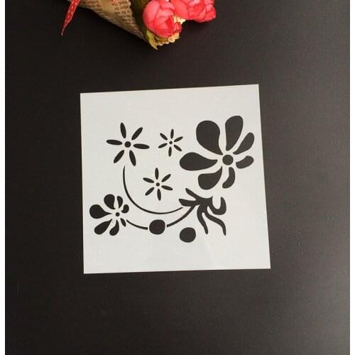 Flower Plastic Layering Stencils For DIY Scrapbooking Photo Album Decorative Embossing Paper Cards Stamps Template