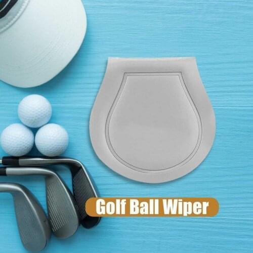 Golf Ball Cleaner Portable Compact Silver Effortless Golfball Washer Pouch For Golfing Maintenance Accessories Balles De Golf