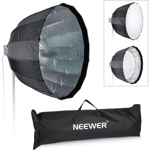 Neewer 36"/90CM Photography Quick-folding Portable Speedlite Flash Softbox Diffuser Bowens Mount for Yongnuo/Godox Speedlites