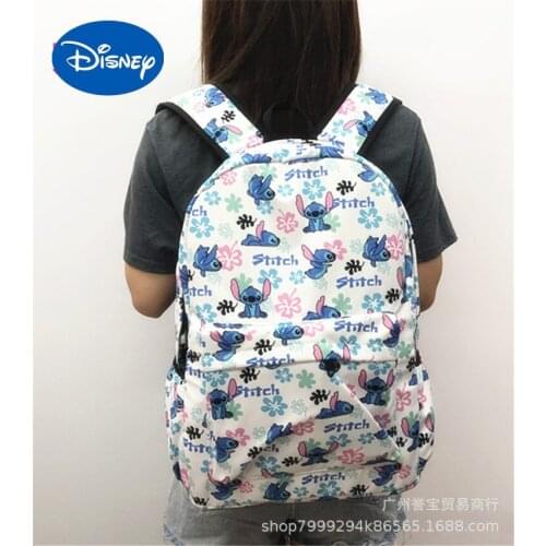 Disney Cartoon Stitch Interstellar Baby Stitch Backpack Student Backpack Waterproof Parent-child Bag Leisure Travel Bag