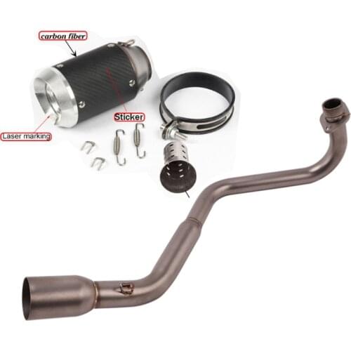 Slip On For HONDA MSX125 MSX 125 SF 2013-2020 Motorcycle Exhaust Escape Muffler Contact Middle Middle Pipe with Muffler