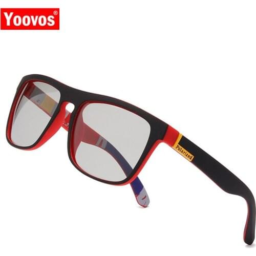 Yoovos Photochromic Sunglasses Men 2021 New Classic Luxury Polarized Brand Designer Men Sunglasses Fashion Retro Gafas De Sol