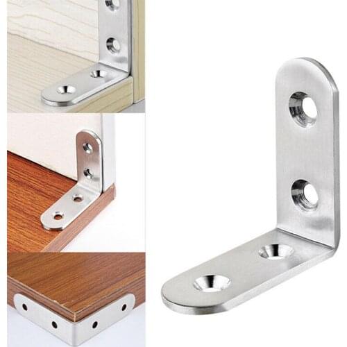 Single thickened steel angle code angle iron 90 degree shelf support L-shaped right angle code furniture link