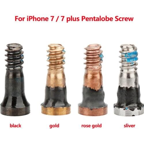 100PCS for iPhone 5 5S 6 6S 6Plus 7 7Plus 8 8Plus X Back Cover Screw Bottom Pentalobe Screws