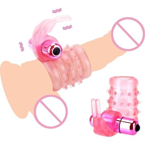 Cockring Vibrator Clitoris Stimulate Elastic Male Delay Ejaculation Ring Vibrating Penis Ring Sex Toys for Men Couples