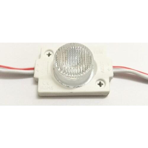 200pcs/lot 1.5W high power led module side lighting led module lens led modul light for signage advertising