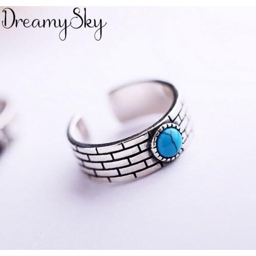 2019 Fashion Blue Rings For Girls Christmas Gifts Adjustable Ring Luxury Jewelry Wholesale