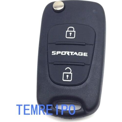 3 button Flip Key shell case for Kia Sportage Auto Key Blank Cover Fob