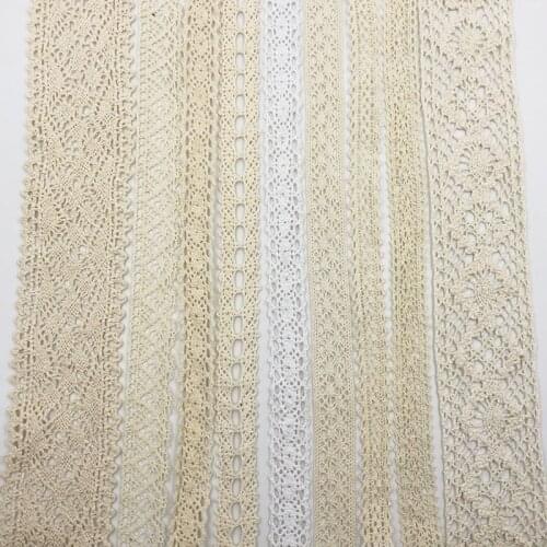 5 yard lot woven cotton lace trim DIY sewing curtain craft decoration baby blue baby pink cotton trim lace ribbon