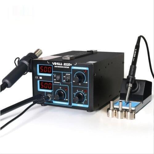 852D+ Hot Air Gun Welding Table Hot Air Welding Table Two In One Dual Display Air Pump Type Hot Air Gun