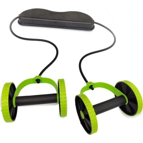 AB Wheels Abdominal Wheels Roller Trainer Stretch Elastic Abdominal Resistance Pull Rope Tool Multifunctional Exercise Fitness