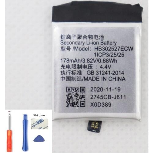 3.8v 178mah HB302527ECW Batteries For Huawei Honor Watch Magic Smart watch Battery