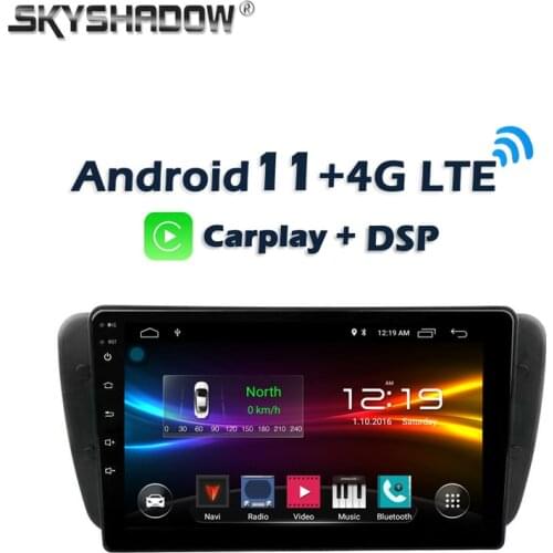 6GB+128GB Carplay 9" DSP Android 10.0 4G LTE Car DVD Player GPS WIFI Bluetooth RDS Radio For SEAT IBIZA 2009 2010 2011 2012 2013