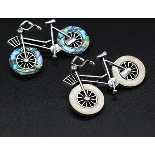 Fashion Simulation Bicycle Brooches Alloy Pins for Women Shawl Scarf Buckle Lapel Pin Clothes Brooch Jewelry