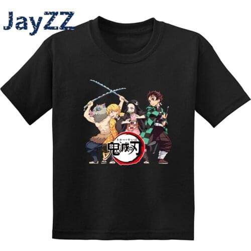 Kids Demon Slayer Anime Cartoon T Shirt Children Blade of Ghost Funny Clothes Baby Girls & Boys Summer Fashion T-Shirt,GKT5392