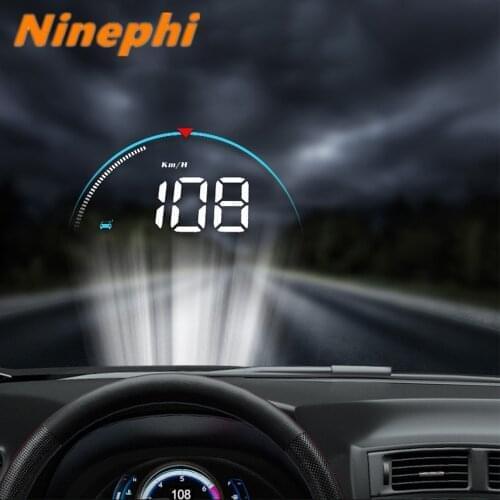 Head Up Display Trip On-board Computer Car Digital OBD2 Mileage OBD Driving Computer Display Speedometer Temperature Gauge