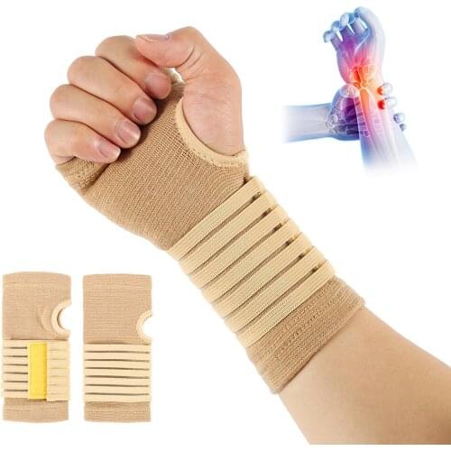 A pair Elastic Sport Bandage Wristband Knee Hand Support Wrist Brace Protector Weat Band Fitness Powerlifting for Tennis Ankle