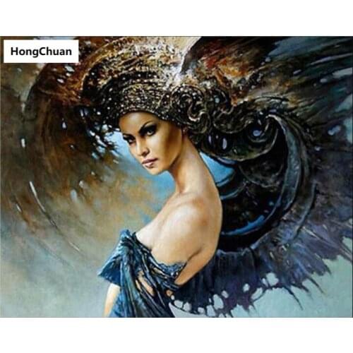 African Sexy Woman 5D DIY Square/Round Diamond Painting Mosaic Cross Embroidery Home Decoration Mural Christmas Gift New Year