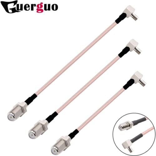 OEM RF Coaxial Cable 3G modem cable TS9 right angle switch F type female pigtail adapter RG316 15/20/30/50/100cm