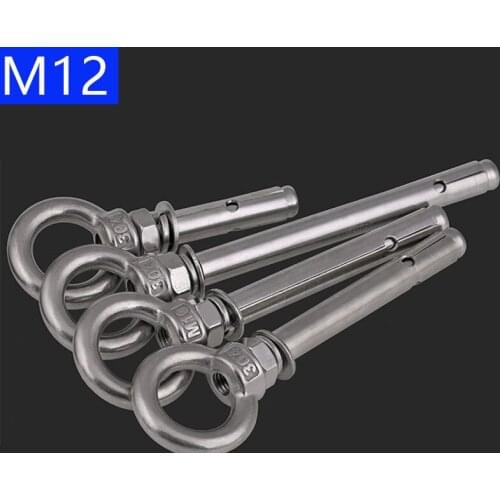 M12 12mm Concrete Sleeve Anchors Lifting Eye Expansion Bolts 304 Stainless Steel A2 - 70