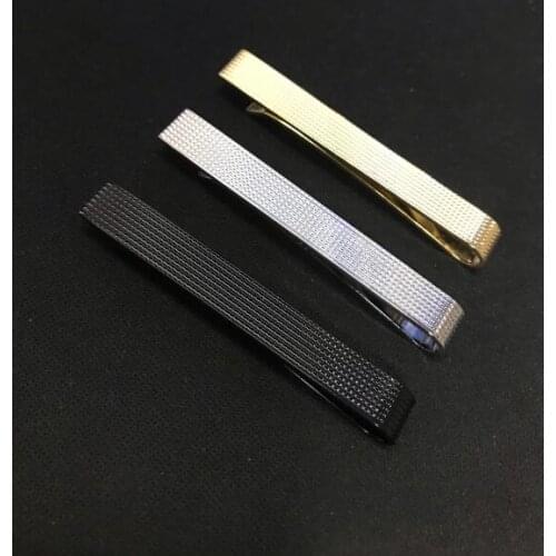 20pcs/lot Copper Tie Clips Simple Business Tie Clip Racked Pattern Tie Pin Bars Mens Jewelry Wedding/Business Fathers Day Gift