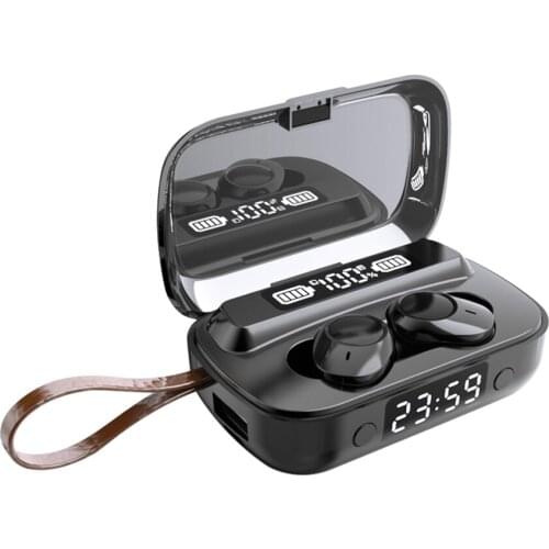 Mini Bluetooth 5.1 In-ear Headset Wireless Rechargeable Waterproof Headphone Earphone with Charging Case