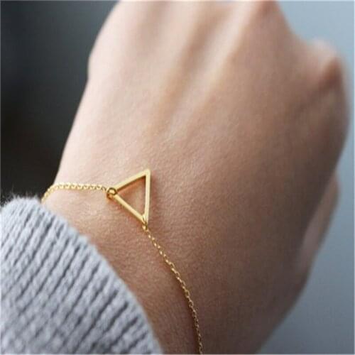Minimalist Geometric Bracelet Jewelry Simple Triangular Bracelet Jewelry Easy To Match Everyday Wear Jewelry