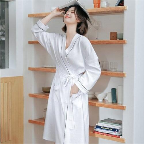 Pyjamas new sweat steaming clothes ladies pajamas cotton towel material hotel beauty salon leisure bathrobes home service pijama