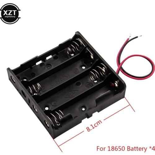 Plastic 18650 Battery Storage Box Hard Holder For 1x 2x 3x 4x Slot Way DIY 18650 Rechargeable Battery Power Bank Case Wire Lead