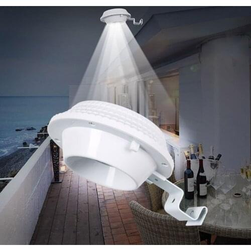 Solar Power Garden Yard Wall Light Courtyard Villa Eaves Mounted Light Fence Light Energy Saving Emergency Lamp White Light