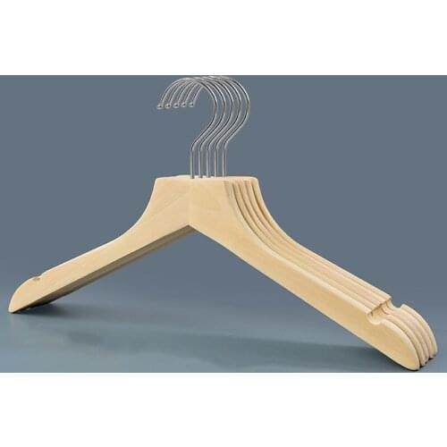 Clothes Hanger Clothing Store Dedicated Women Clothes Hangers Non-slip Wooden Clothes Support High-end Wooden Hangers Household