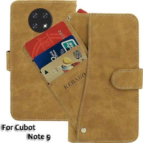 Vintage Leather Wallet Cubot Note 9 Case 5.99" Flip Luxury Card Slots Cover Magnet Phone Protective Cases Bags