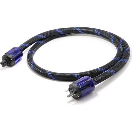 YTER FP-314Ag OFC copper HI-END US AC Power Cable with firgure 8 C7 IEC Power cord hifi AMP/CD Mains Power Cable