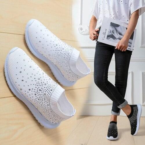 Women Sneakers Plateform Glitter Shinny Bling Shoes Fashion Casual Woman Lady Ballet Flats Sneakers Espadrilles 2020