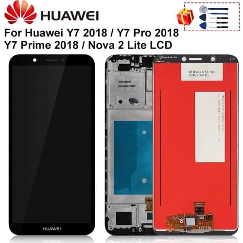 5.99" For Huawei Y7 2018 LCD Display Touch Screen For Huawei Y7 Pro 2018 LCD NOVA 2 Lite Y7 Prime 2018 Screen LND L22 LX2 L21