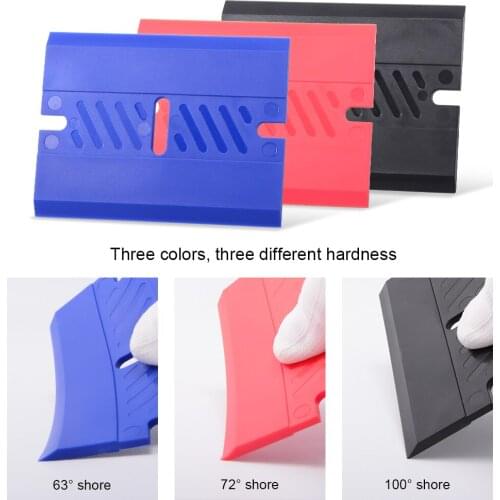 FOSHIO 1/3PCS Cleaning Card Scraper Carbon Fiber Vinyl Wrap Film Installing Squeegee Window Tint Water Wiper Removal Tools CN096
