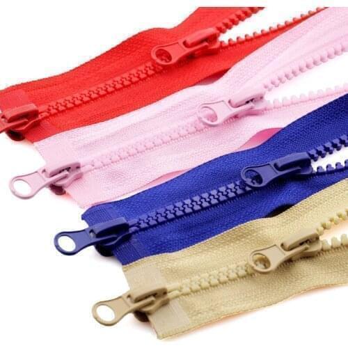 1PC Double Slider Jacket Long Zip Resin Zipper Sleeping Bag Open Ended Garment DIY Sewing Accessories 5