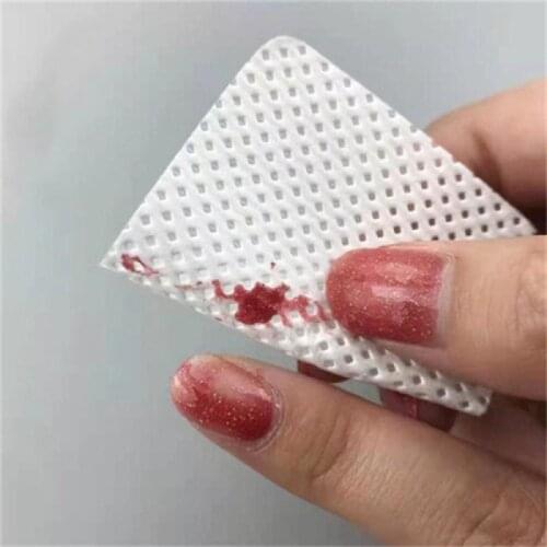 100PCS/Pack of Lint-Free Paper Cotton Wipes Eyelash Glue Remover Wipe Clean Cotton Sheet Nails Art Cleaning Pads Cleaner Tools