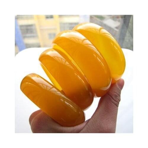 100% real jade bangles yellow chalcedony retro high-grade women bangle jade bracelet bangles jade amethyst