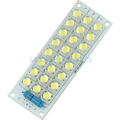 DC 12V 24-LED Super Bright White Piranha LED board Night LED Lights Lamp NEW