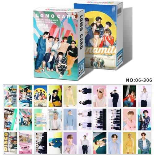 2020 Hot K-POP Bangtan Boys Lomo Card New Album DYNAMITE Map of The Soul 7 PhotoCard Cards Wall Banner JUNG KOOK JIMIN SUGA