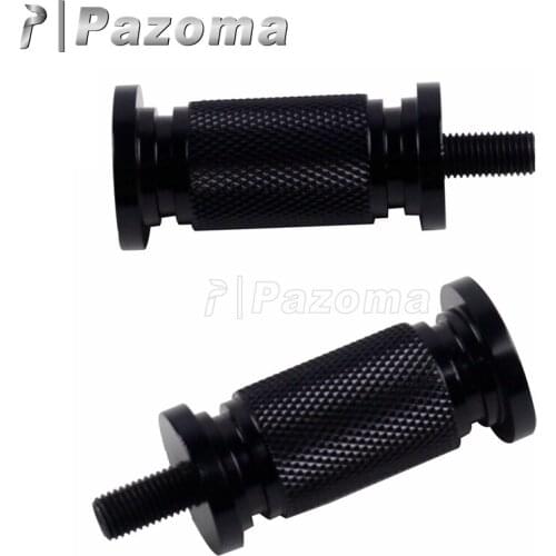 2X Black Motorbike CNC Shifter Peg Footrest Shift Pegs for Harley Dyna Touring Road King Cafe Racer Chopper Bobber Softail