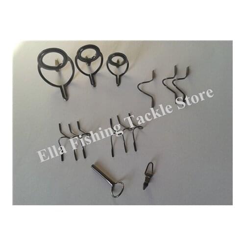 5 SET fishing rod guides, fishing rod parts repair guide