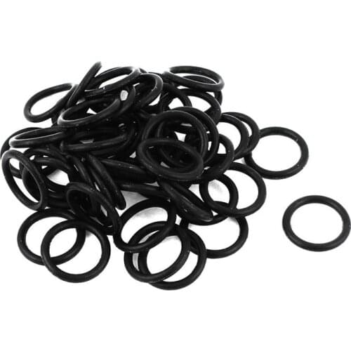50 pcs. Black rubber 15 x 12 x 1.5 mm oil seal O rings gaskets
