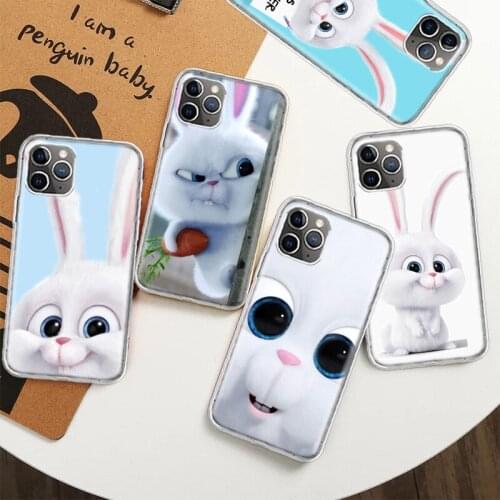 Lovely Animal Rabbit Phone Case For Iphone X XS 11 12 Mini Pro Max XR 8 7 6 6S Plus SE 2020 5 5S Cover